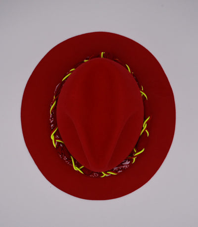 RED BRAIDED BANDANA - KIDS