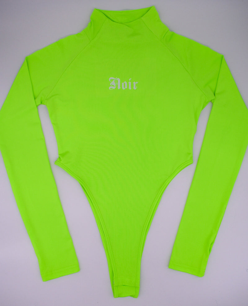 NOIR BODYSUIT - LIME GREEN